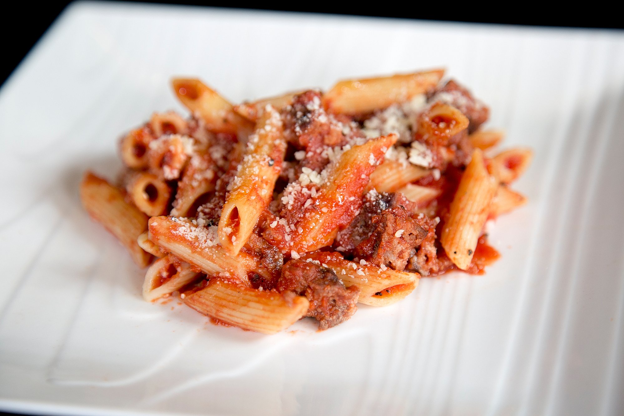 Penne Pasta in Meat Sauce - CateringInTheOzarks.com